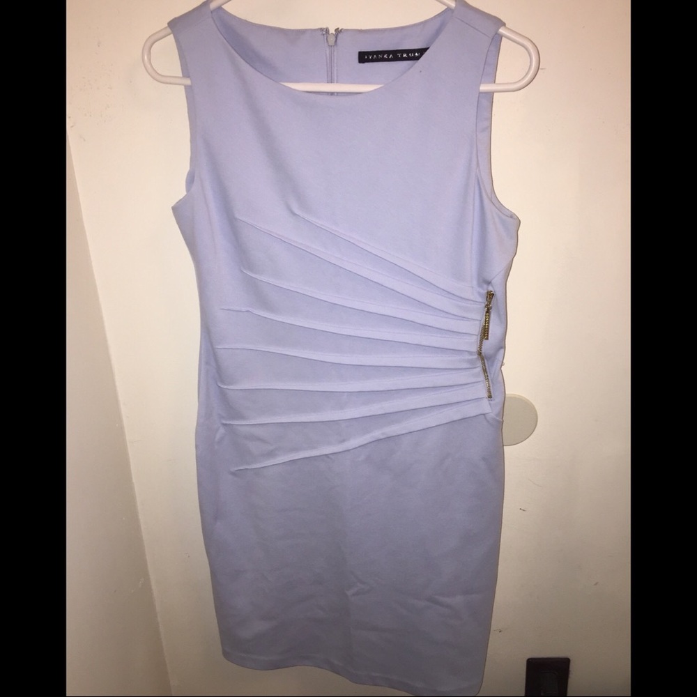 Light blue Ivanka Trump sleeveless dress